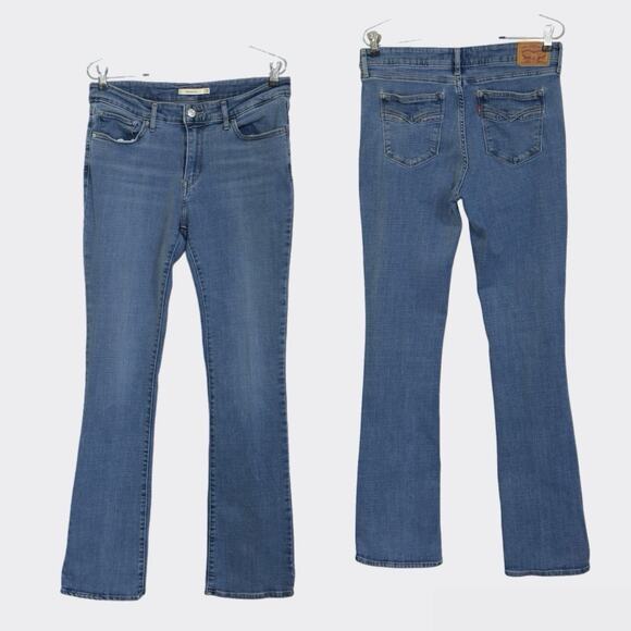 Levi's Denim - Levis 715 Jeans Slim Boot Women 31x33 Denim Stretch Western Rodeo Hipster Grunge